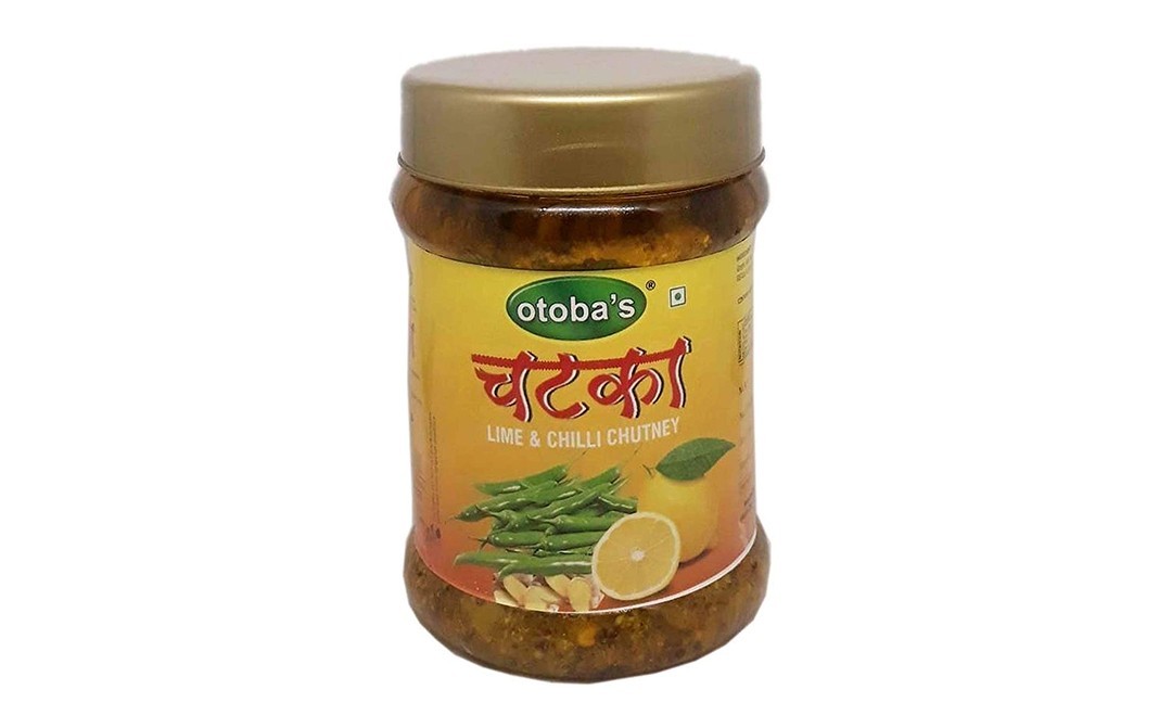 Otoba's Chatka Lime & Chilli Chutney   Plastic Jar  200 grams
